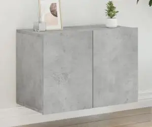 vidaXL Comodă TV de perete, gri beton, 60x30x41 cm