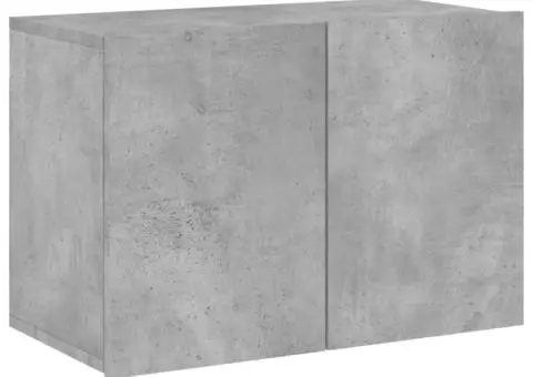 Comodă TV de perete, gri beton, 60x30x41 cm - 2/5