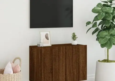 Comodă TV de perete, stejar maro, 60x30x41 cm - 3/5