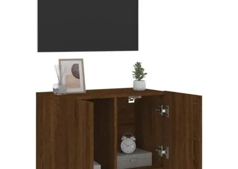 Comodă TV de perete, stejar maro, 60x30x41 cm - 4/5