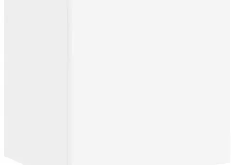 Comodă TV de perete cu lumini LED, alb, 40,5x35x40 cm - 3/5