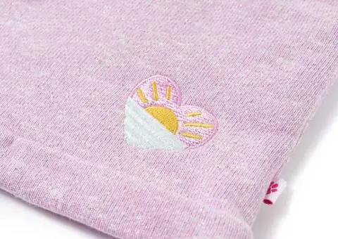 Pantaloni pentru copii cu șnur, lila combinat, 128 - 4/5