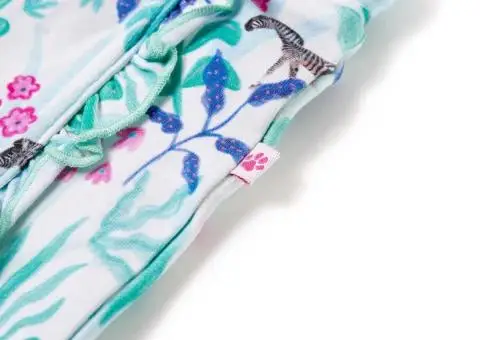 Pantaloni scurți pentru copii cu șnur, ecru și verde mentă închis, 140 - 4/5