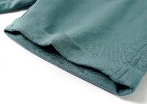 Pantaloni scurți pentru copii cu șnur, albastru petrol învechit, 104 - 5/5