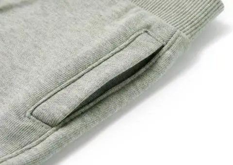 Pantaloni scurți pentru copii cu șnur, kaki deschis melanj, 128 - 4/5