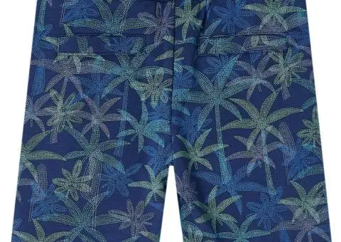 Pantaloni scurți pentru copii cu șnur, bleumarin, 92 - 2/5