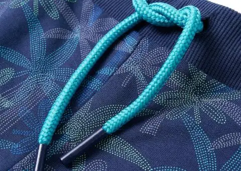 Pantaloni scurți pentru copii cu șnur, bleumarin, 116 - 4/5