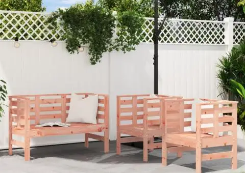 Set mobilier de grădină, 3 piese, lemn masiv douglas - 1/5