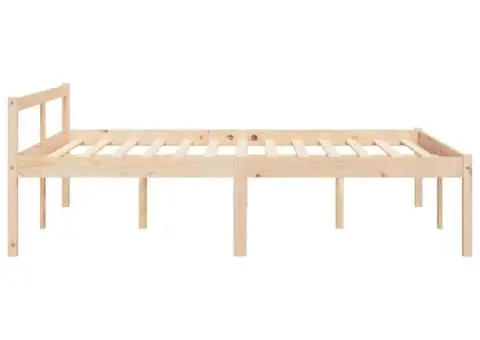 Pat pentru seniori dublu mic, 120x190 cm, lemn masiv de pin - 5/5