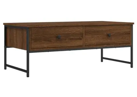 Măsuță de cafea, stejar maro, 101x49x39,5 cm, lemn prelucrat - 2/5