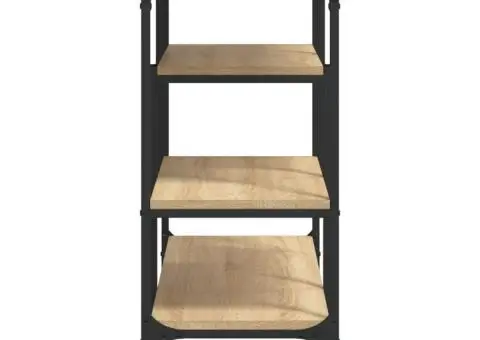 Măsuță consolă cu rafturi, stejar sonoma, 100x35x75 cm - 5/5