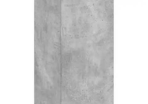 Comodă TV de perete cu lumini LED, gri beton, 30,5x35x70 cm - 3/5