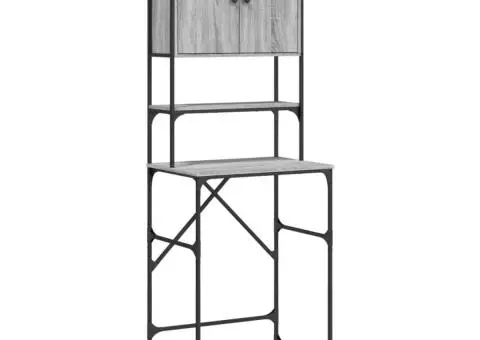 Dulap mașină de spălat, gri sonoma, 68x48,5x194 cm - 2/5