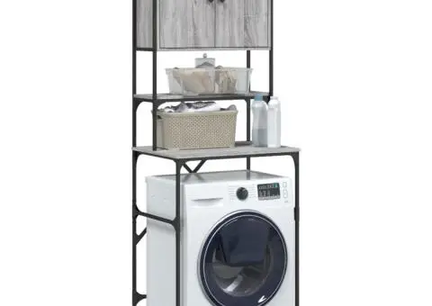 Dulap mașină de spălat, gri sonoma, 68x48,5x194 cm - 5/5