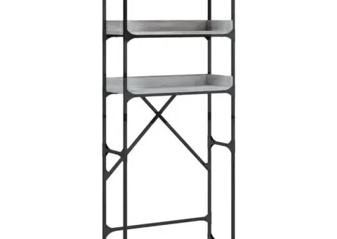 Dulap mașină de spălat, gri sonoma, 67x25x163 cm lemn prelucrat - 2/5