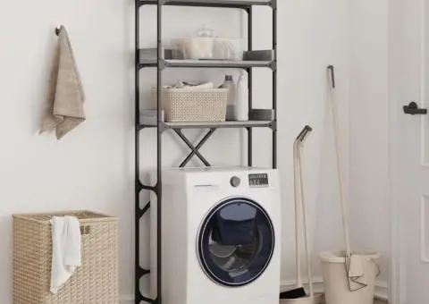 Dulap mașină de spălat, gri sonoma, 67x25x163 cm lemn prelucrat - 3/5