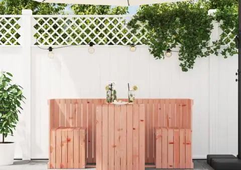 Set de balcon cu 2 locuri, lemn masiv douglas - 3/5