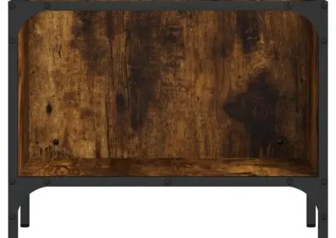 Măsuță de cafea cu raft, stejar fumuriu, 100x51x40 cm, lemn - 5/5