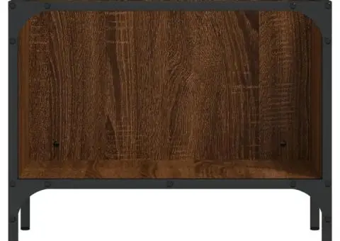 Măsuță de cafea cu raft, stejar maro, 100x51x40 cm, lemn - 5/5