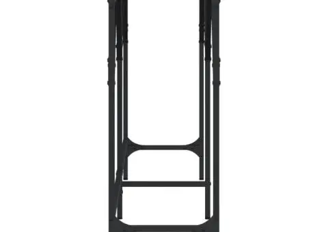 Măsuță consolă, negru, 180x29x75 cm, lemn compozit - 5/5