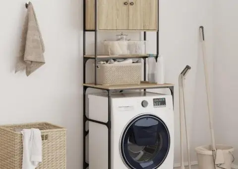 Dulap mașina de spălat, stejar sonoma, 68x48,5x194 cm - 1/5