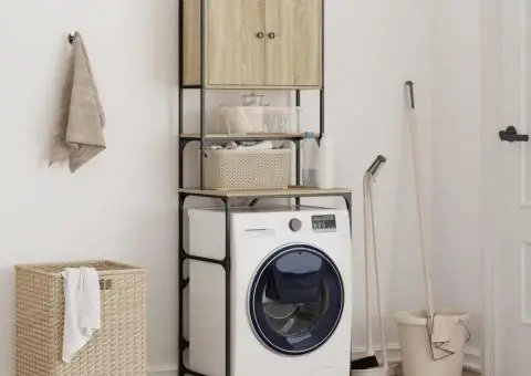 Dulap mașina de spălat, stejar sonoma, 68x48,5x194 cm - 3/5