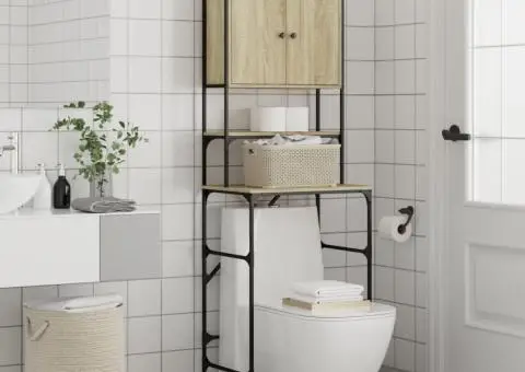 Dulap mașina de spălat, stejar sonoma, 68x48,5x194 cm - 4/5