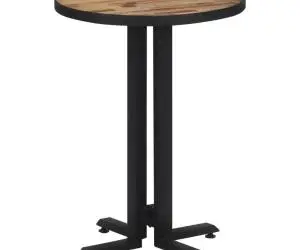 vidaXL Masă de bistro rotundă, Ø55x76 cm, lemn masiv de tec reciclat