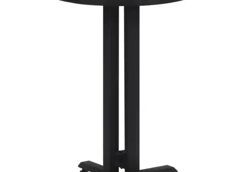 Masă de bistro rotundă, Ø55x76 cm, lemn masiv de tec reciclat - 3/5