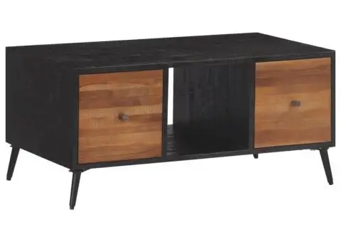 Măsuță de cafea, 90x50x41 cm, lemn masiv de tec reciclat - 1/5