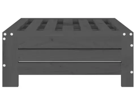 Mască pentru suport de umbrelă, gri, lemn masiv de pin - 4/5