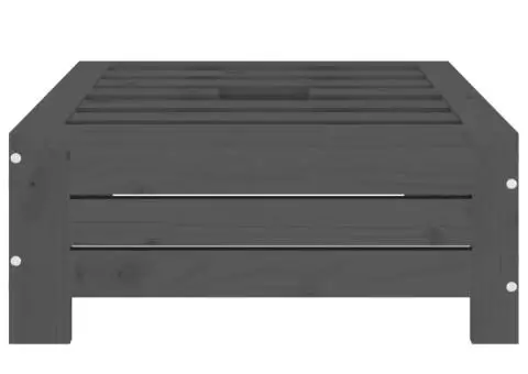 Mască pentru suport de umbrelă, gri, lemn masiv de pin - 5/5