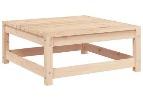 Taburet de grădină, 70x70x30 cm, lemn masiv de pin - 2/5