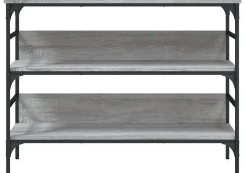 Măsuță consolă, gri sonoma, 100x32x75 cm, lemn prelucrat - 5/5