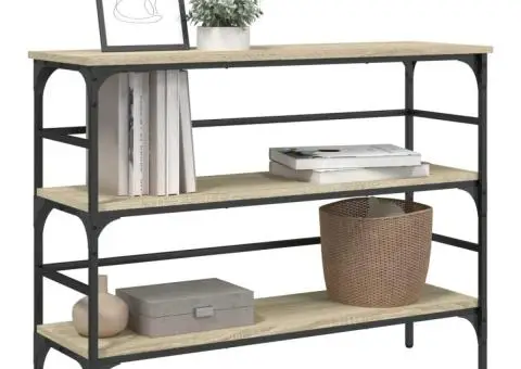 Măsuță consolă, stejar sonoma, 100x32x75 cm, lemn prelucrat - 4/5