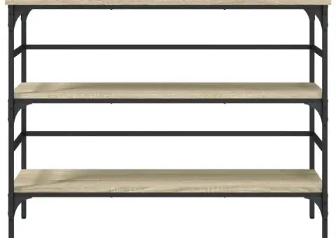 Măsuță consolă, stejar sonoma, 100x32x75 cm, lemn prelucrat - 5/5