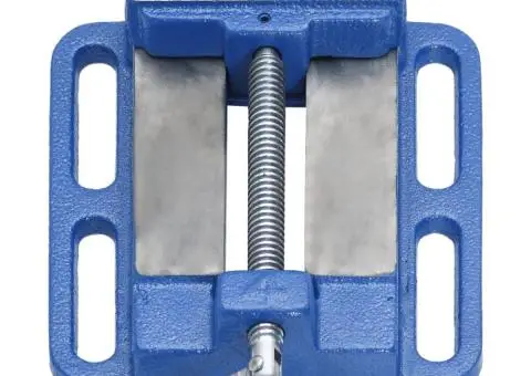 Menghină pentru presă de frezat, albastru, 100 mm, fontă - 3/5