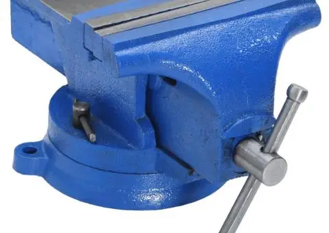 Menghină de banc, albastru, 125 mm, fontă - 1/5