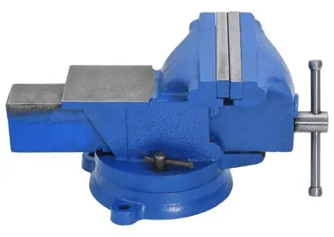 Menghină de banc, albastru, 125 mm, fontă - 3/5