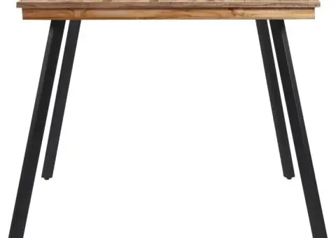 Masă de sufragerie, 148x97x76 cm, lemn masiv de tec - 3/5