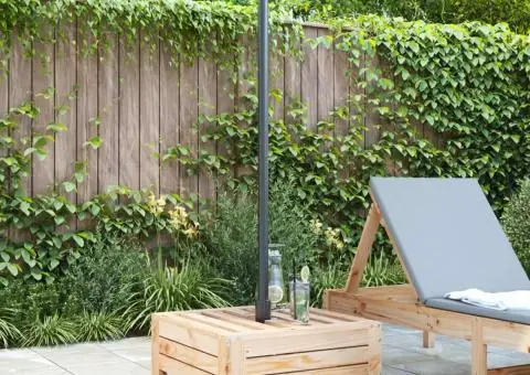 Mască pentru suport de umbrelă, lemn masiv de pin - 3/5