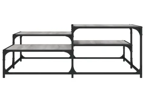 Măsuță de cafea, gri sonoma, 107x107x40 cm, lemn compozit - 4/5