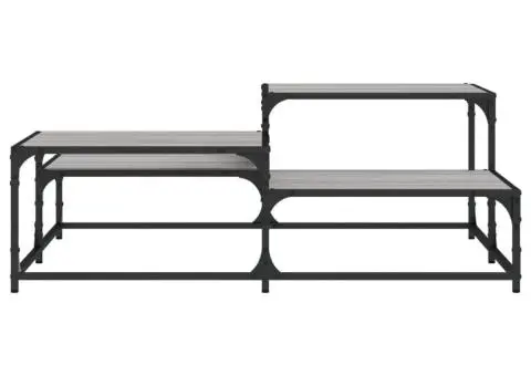 Măsuță de cafea, gri sonoma, 107x107x40 cm, lemn compozit - 5/5