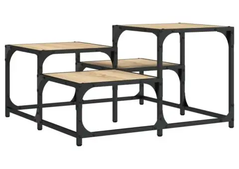 Măsuță de cafea, stejar sonoma, 68x68x40 cm, lemn prelucrat - 2/5