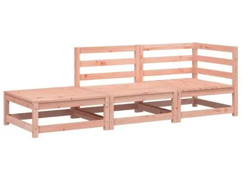 Canapea de grădină cu taburet și 2 locuri, lemn masiv douglas - 2/5