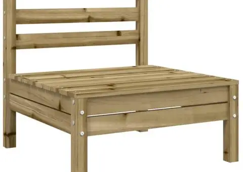 Canapea de grădină fără cotiere cu perne, lemn de pin impregnat - 5/5