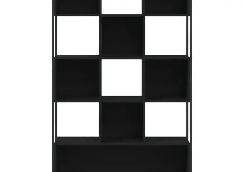 Bibliotecă, negru, 102x28x172 cm, lemn prelucrat - 5/5