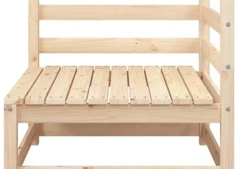 Canapea de colț de grădină, 70x70x67 cm, lemn masiv pin - 4/5