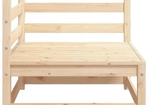 Canapea de colț de grădină, 70x70x67 cm, lemn masiv pin - 5/5