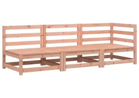 Canapea de grădină cu 3 locuri, lemn masiv douglas - 2/5